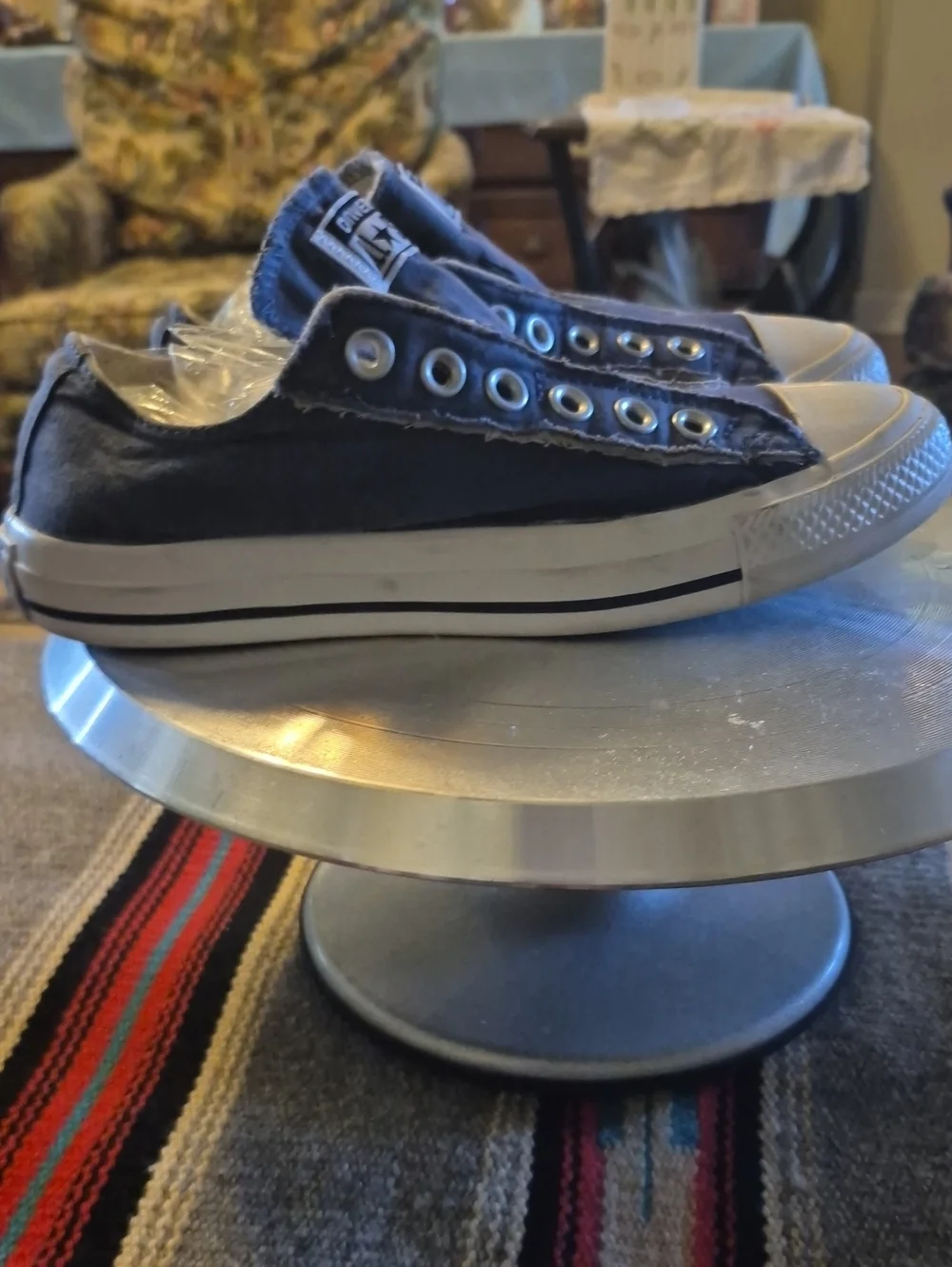 Converse Chuck Taylor Laceless All Star Low Profile Blue Denim Womens Sz.6.5.(#)